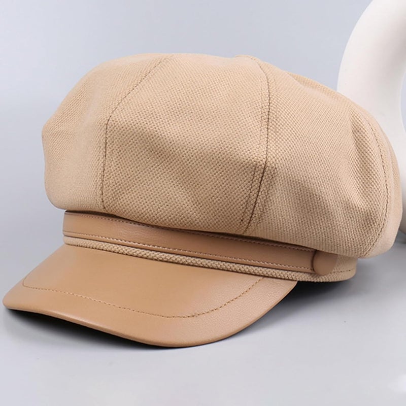 Busnos Newsboy Hats for Women and Men Beret Women's Hats & Caps Fall and Winter Womens Hat y2k Hat Women's Octagonal Cap - Image 5